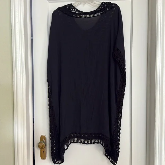 Black Kaftan Beach Cover-Up - Picture 5 of 5